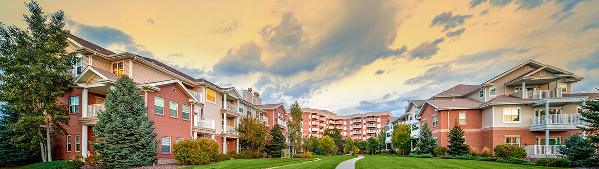 Exterior of apartments at Covenant Living of Colorado