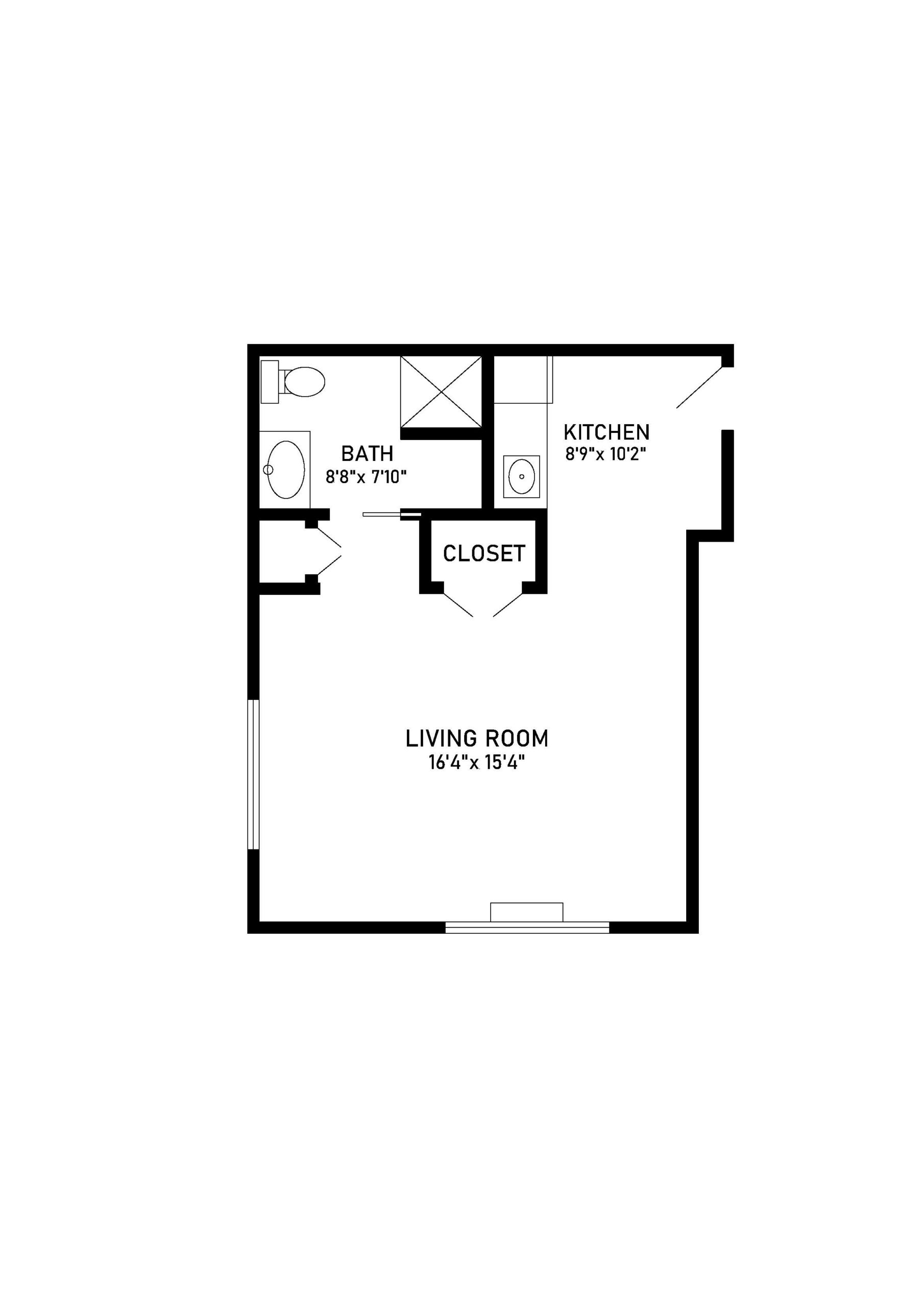 studio floor plan