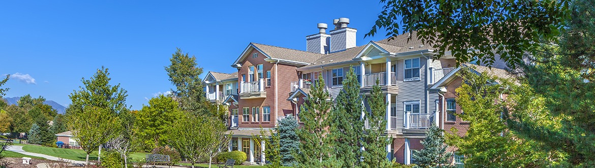 Exterior of apartment buildings