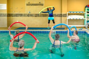 Pool exercise class