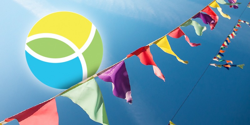 colored flags
